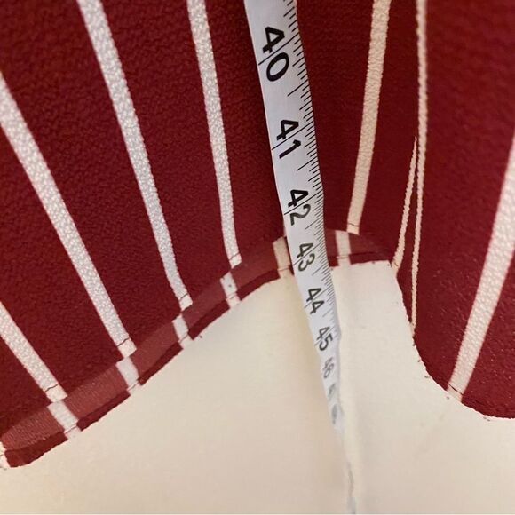 Poppies and Roses red Short Sleeve Maxi Stripe Walk-Through Romper -Girls 14 - Picture 3 of 11